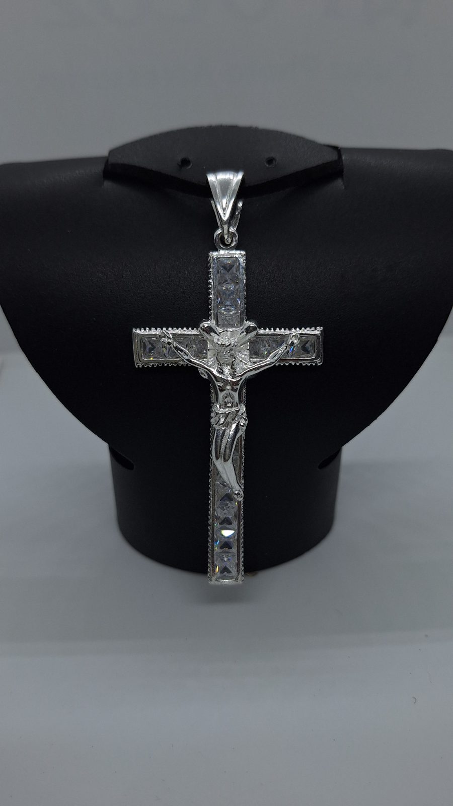 Dije crucifijo piedras extraGrande