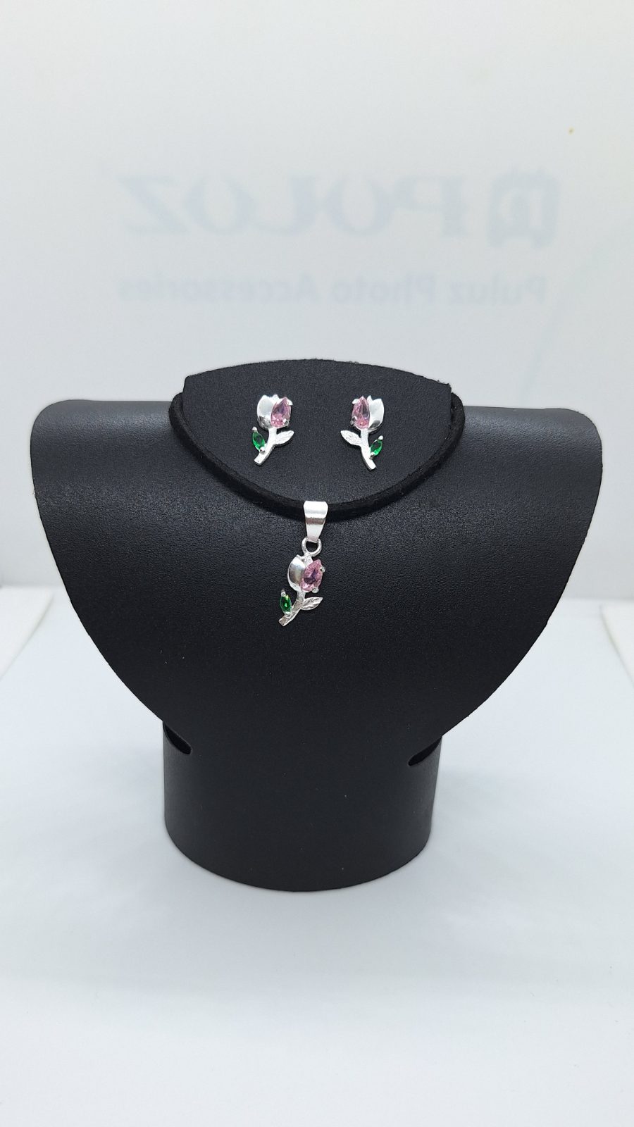 Juego arete dije tulipan