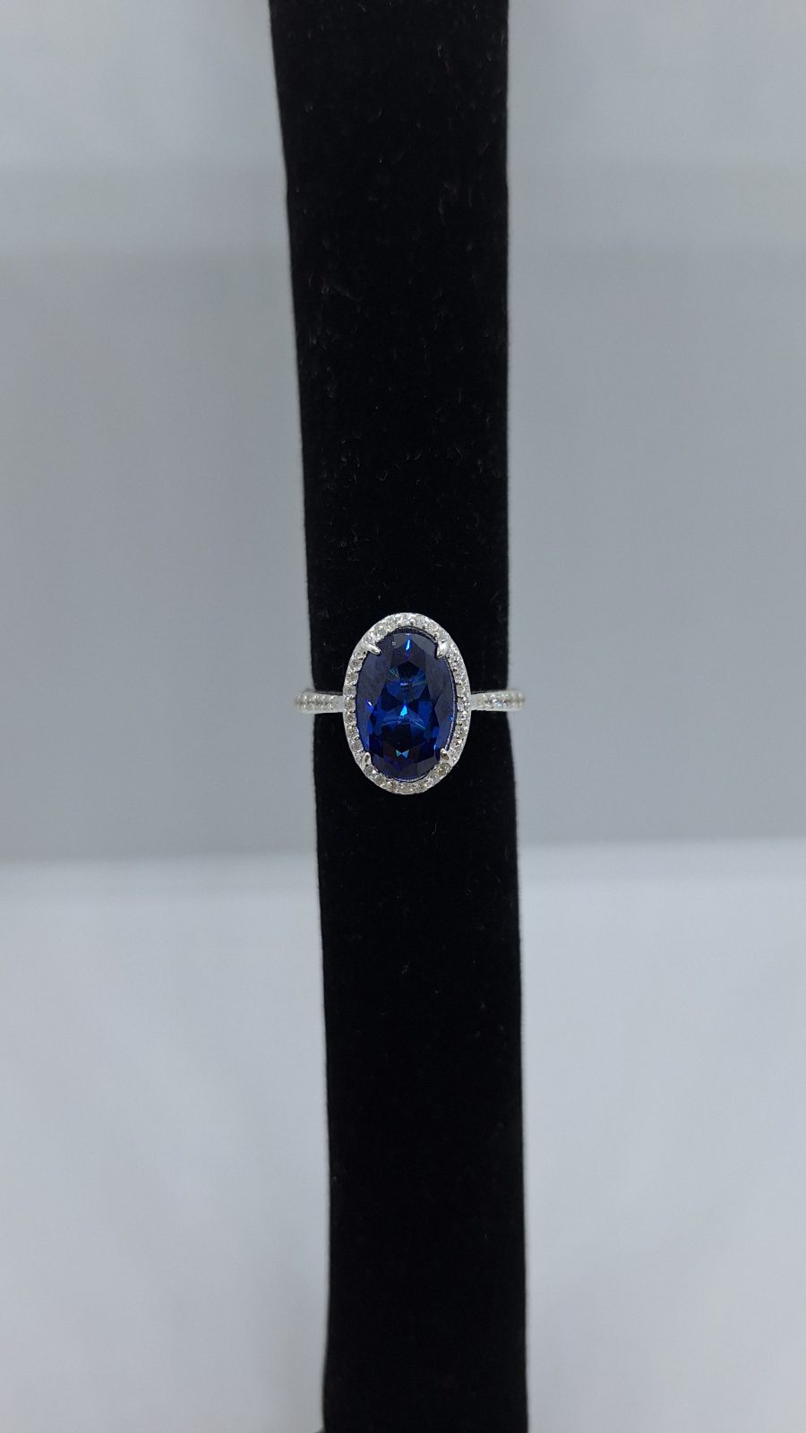 Anillo piedra azul
