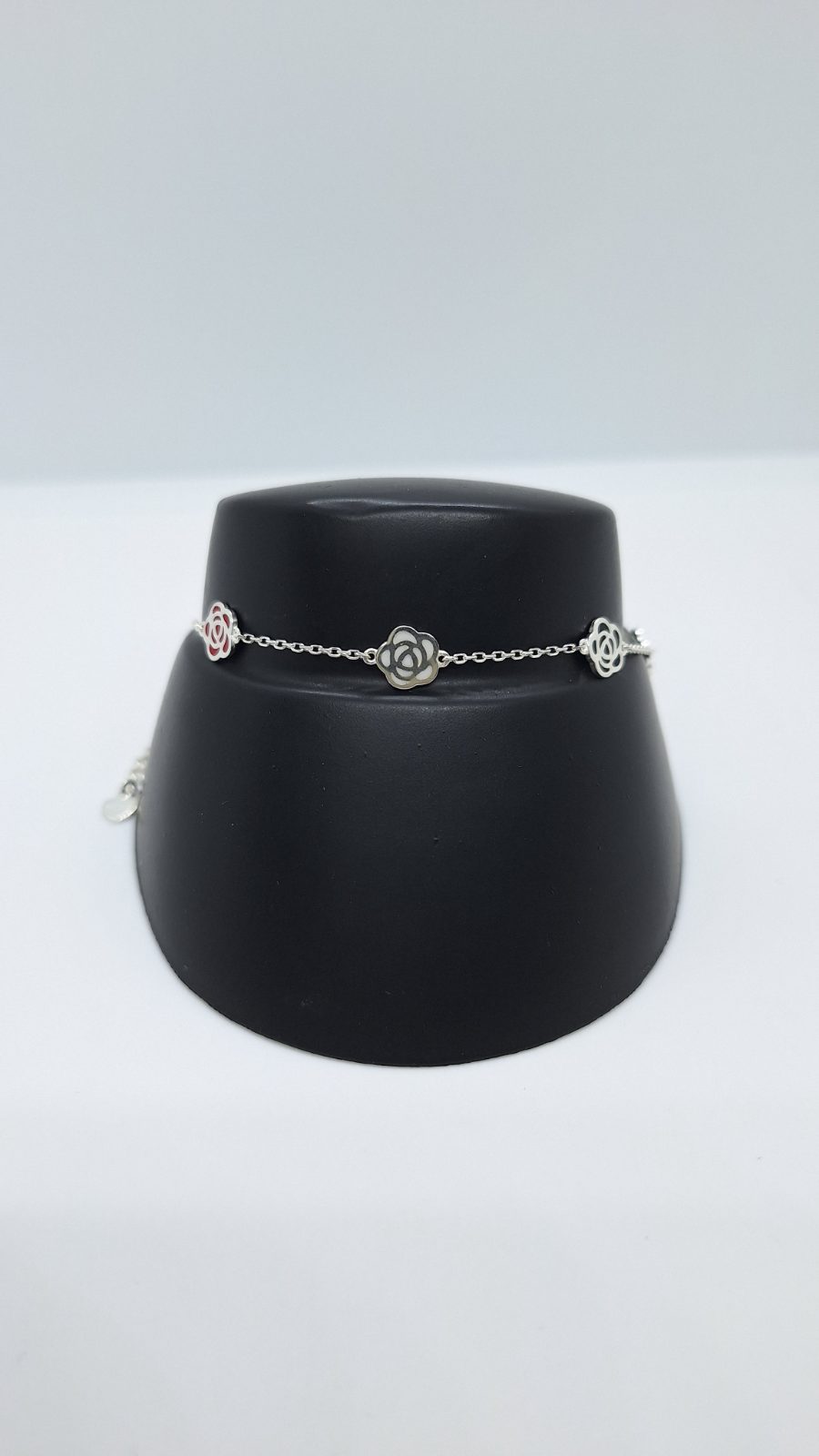 Pulsera rosas esmaltadas